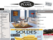 Tablet Screenshot of meubles-planel.fr